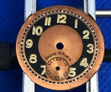 VINTAGE ANCIEN Cadran montre Zifferblatt Watch Dial ANCRE 15 RUBIS  23 mm UHR 