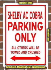 Metal Sign - SHELBY AC COBRA