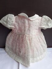 Authentique Robe organdi d'une poupée Raynal en rhodoïd