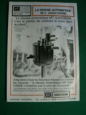  prospectus agricole : ISOLIGNE la dépose automatique MT GASCOIGNE