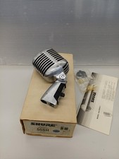 Microphone vocal dynamique classique Shure 55SH série II d'occasion style vin...