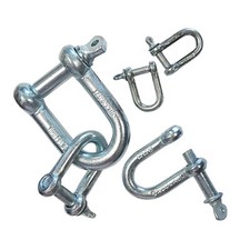 MANILLES DROITES EN ACIER ZINGUE - 22 MM