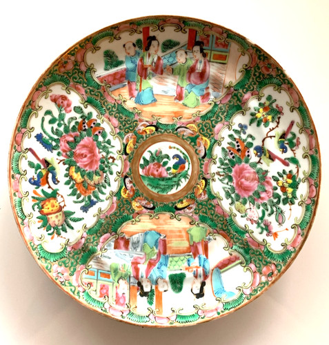 Assiette porcelaine chine - 1) assiette,