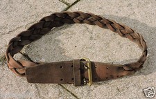 Ceinturon cuir Mle 1903/14  Tressé  Souvenir de poilu. 14-18