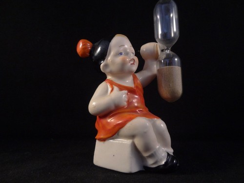 Ancien sablier porcelaine