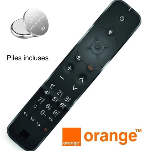 Télécommande orange - télécommande, tv