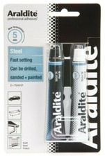 Araldite Acier Rapide Setting Solvant Gratuit Adhésif Fort Colle - 2 X 15ml