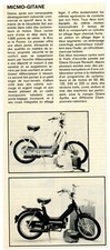 1981, MICMO-GITANE – deux cyclos le Brio et le Pronto (article photo)