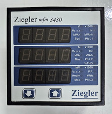 Compteur multifonction Ziegler MFM 3430 | 3PH 415V | 5A/1A | 100-250V AC/DC