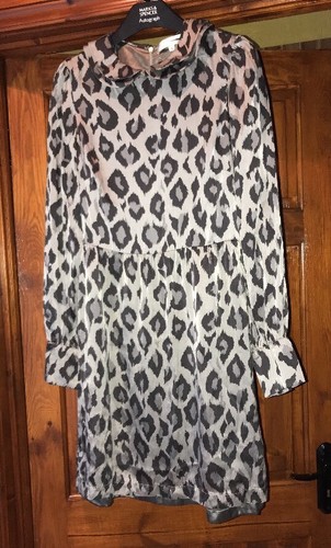Robe soie rose soda gris - soie,