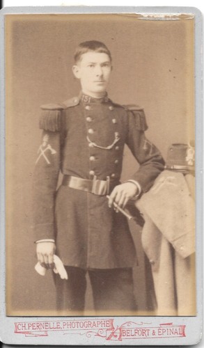 Photo cdv militaire capitaine - photo,