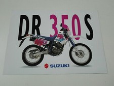 Suzuki DR 350 S de 1992 Prospectus Catalogue Brochure Moto