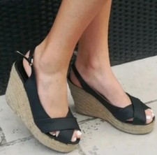 Chaussures Femme 40 Sandales Sandalette À Talons 10cm Été Noir plateforme 