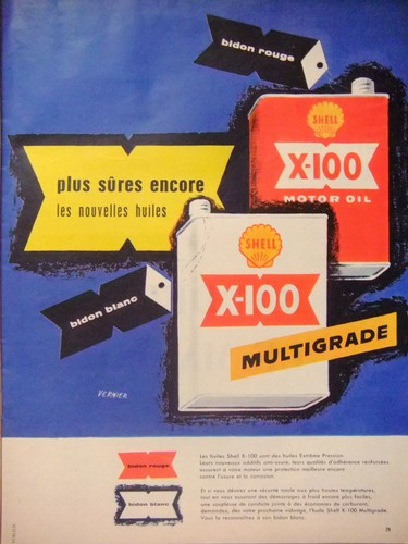 Publicité 1957 shell 100 - 1957,