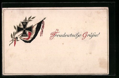 Drapeau allemand avec croix - , de