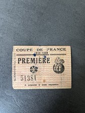 Billet Match Coupe De France De Football 1949