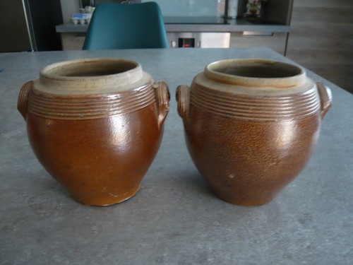 Anciens pots graisse en - 2, a