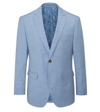 Skopes Veste De Costume Ajustée Pour Homme En Bleu Ciel, 36S-62L