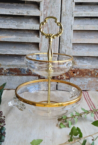 Ancien serviteur table - serviteur, de