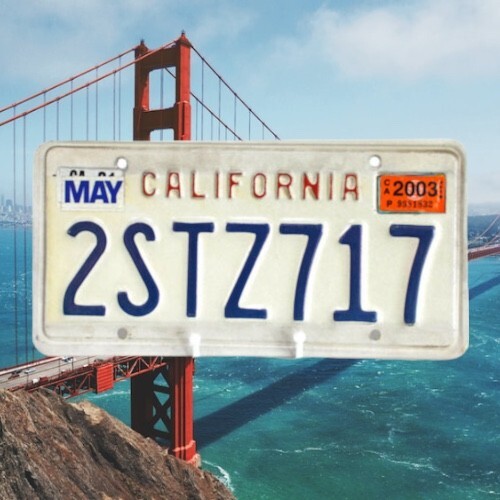 Plaque immatriculation - , us