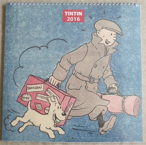 2016 calendrier tintin - tintin, -12