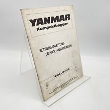 YANMAR Mini Pelle YB101UZ Manuel D'Utilisation Instructions De Service