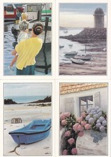 Lot 4 cartes postales