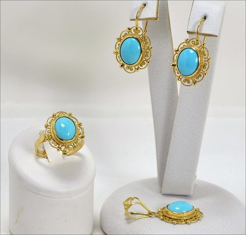 Parure avec cabochon - parure,