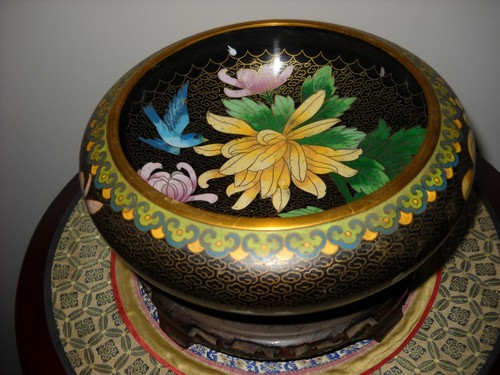 Cloisonne coupe bol vase pot - coupe,