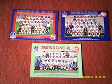 3 CARTES RTL  EFFECTIF PARIS SAINT GERMAIN PSG 87//88//90  SUSIC BATS NOUMA 
