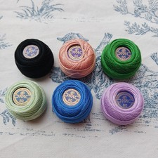 lot de 6 bobines DMC fil à