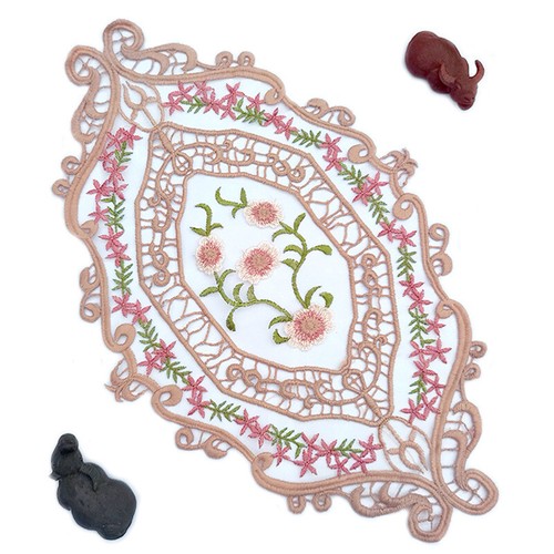 4pcs floral brodé set - 4pcs,