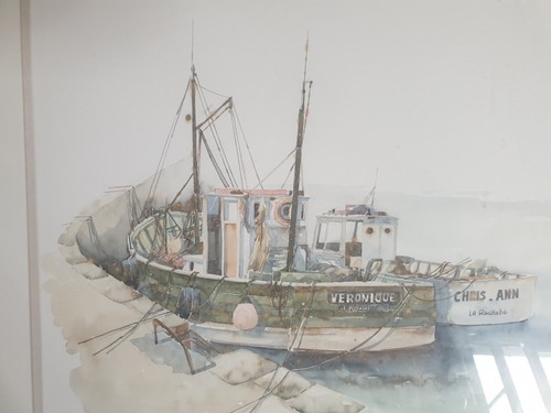 Grande aquarelle ile - ile, de