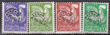 FRANCE Préoblitérés n° 119/122 de 1960 en série complète usée cotée 24€