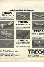 PUBLICITE   1970  TRECA matelas literie