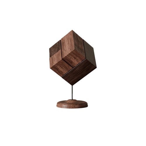 Cube bois sur - cube,