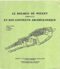 HÉRAULT ARCHÉOLOGIE LE DOLMEN DU POUGET  LODÈVE LE POUGET 1986