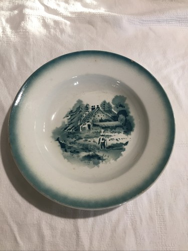Ancien plat creux faience - creux,