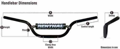 Guidon renthal classic - renthal, 7/8"