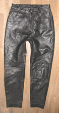 Damen Jeans en Cuir Nappa Noir