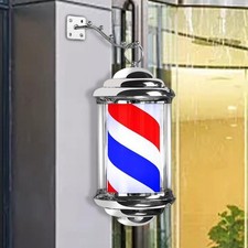 Barber Pole Light Rotation Barber Shop Shop Sign Light pour