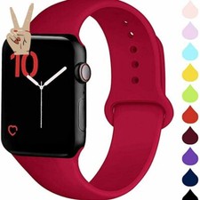 Bracelet Compatible Apple Watch 42mm 38mm 44mm 40mm Montre Sport Silicone Doux