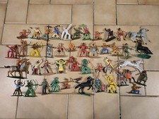 Lot Soldats Indiens Cowboys Vintage Starlux