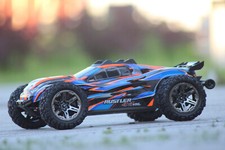 Traxxas TRX 67376 -4 ORANGE Rustler 4x4 HD VXL Brushless 1:10 Stadium Truck