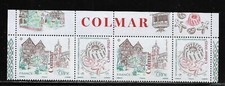 france 2025 98th Congress Philatelic COLMAR Cathedral 2v +label kouglof PAIRE UP