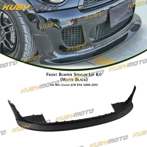 Matte black front spoiler lip - matte,