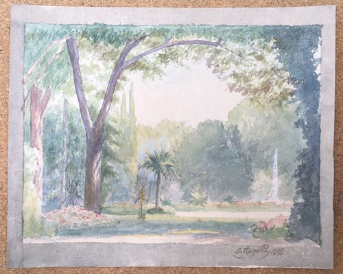 Aquarelle ancienne maquette - ancienne,