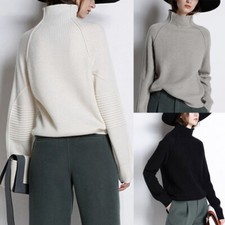 Pull À Col Roulé Pull En Cachemire Femmes Décontracté À Manches Longues Pull /