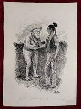 DESSIN D'ILLUSTRATION. SIGNÉ