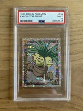 Pokémon Merlin Stickers Nintendo Topps Noadkoko Exeggutor S16 Holo Prism PSA 9